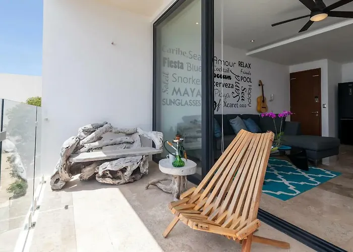 Apartment 2br Oasis W Rooftop Pool & Ocean View - Playa del Carmen