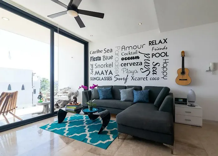 2br Oasis W Rooftop Pool & Ocean View - * Playa del Carmen
